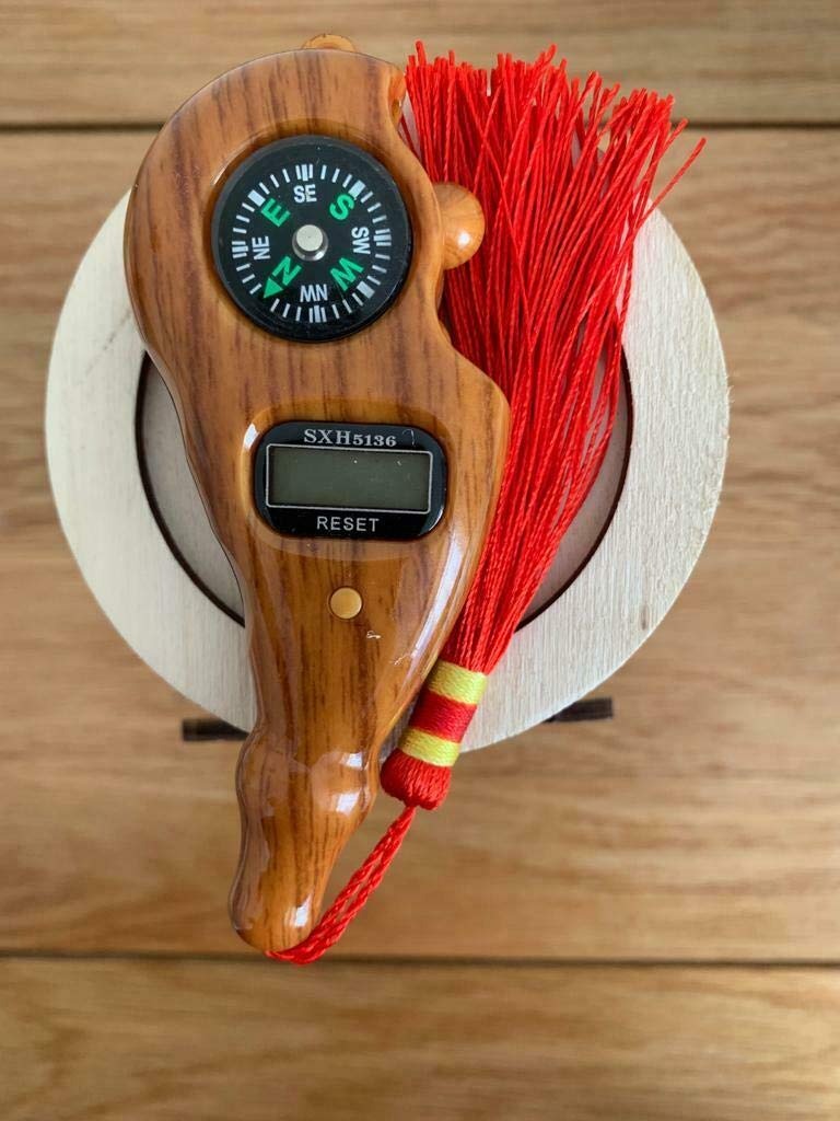 📿 3-in-1 Wooden Digital Tally Counter | Compass, Tassel & Prayer Tool 🧭
